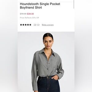 NWOT Express Boyfriend Portofino Shirt